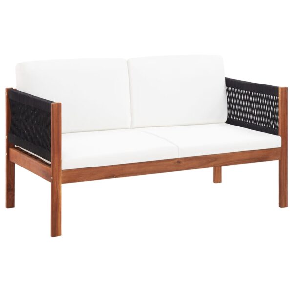 HomeDiscount-Garden Sofa 2-Seater Solid Acacia Wood