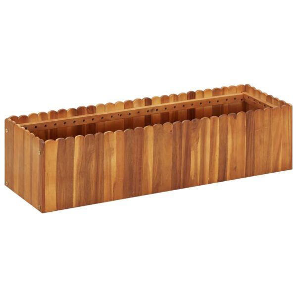 HomeDiscount-Garden Raised Bed 100x30x25 cm Solid Acacia Wood