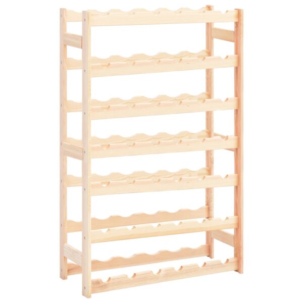 HomeDiscount-Wine Rack for 42 Bottles Solid Wood Pine