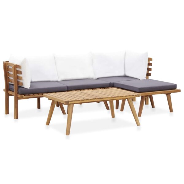 HomeDiscount-5 Piece Garden Lounge Set Solid Acacia Wood