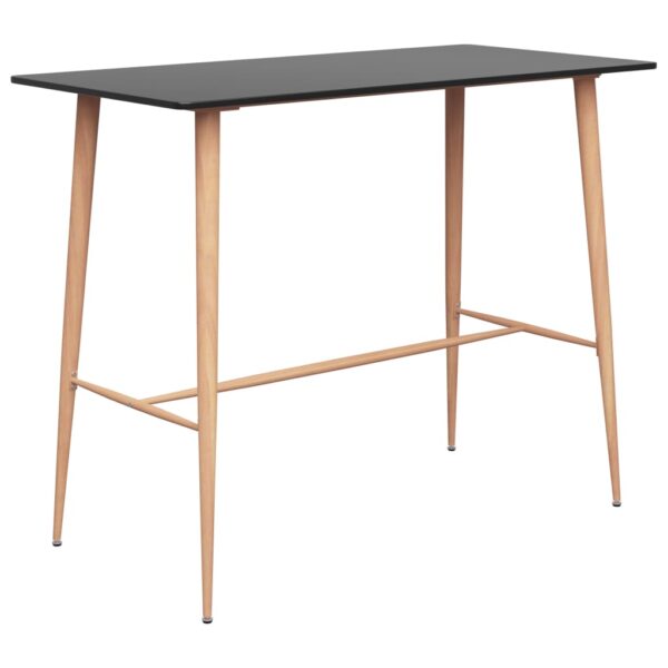 HomeDiscount-Bar Table Black 120x60x105 cm