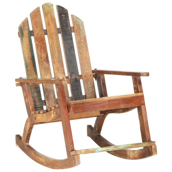 HomeDiscount-Garden Rocking Chair Solid Reclaimed Wood