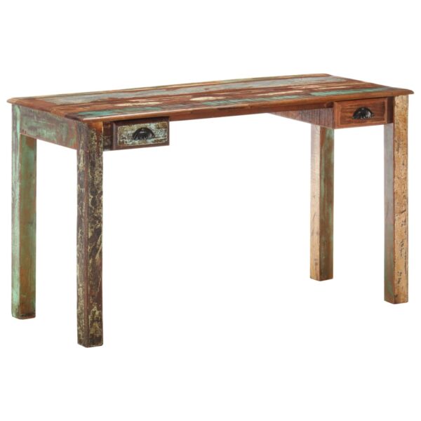 HomeDiscount-Desk 130x55x76 cm Solid Reclaimed Wood