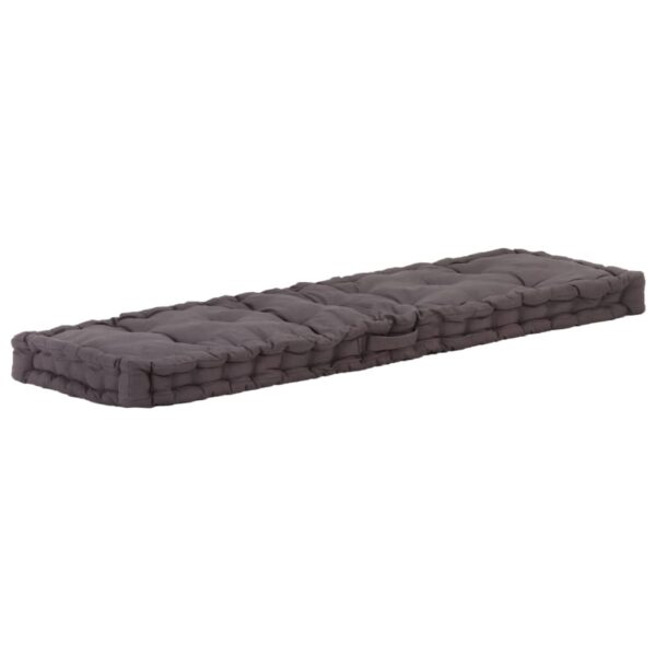 HomeDiscount-Pallet Floor Cushion Cotton 120x40x7 cm Anthracite