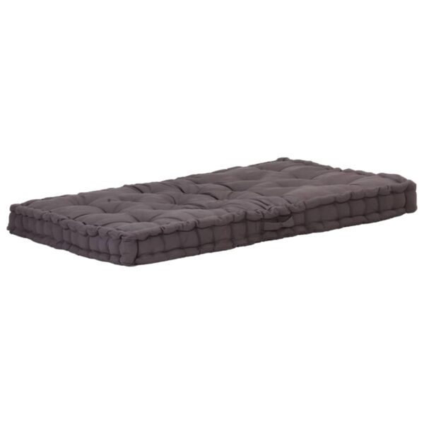 HomeDiscount-Pallet Floor Cushion Cotton 120x80x10 cm Anthracite