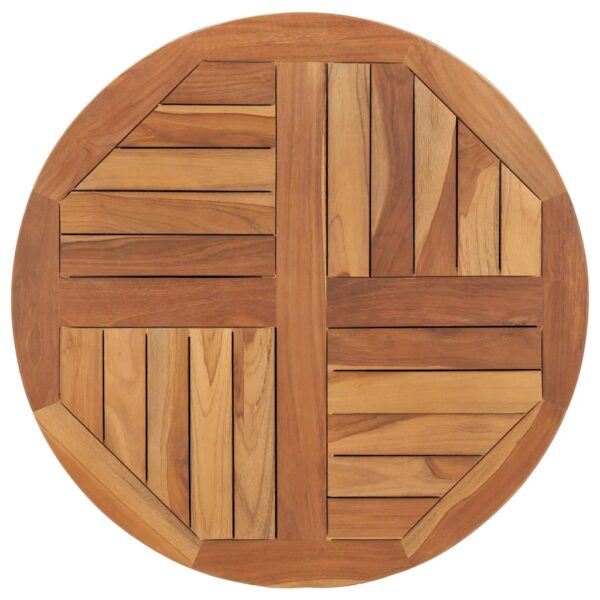 HomeDiscount-Table Top Solid Teak Wood Round 2.5 cm 70 cm