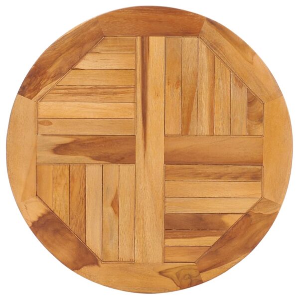 HomeDiscount-Rotating Table Disk Solid Teak Wood