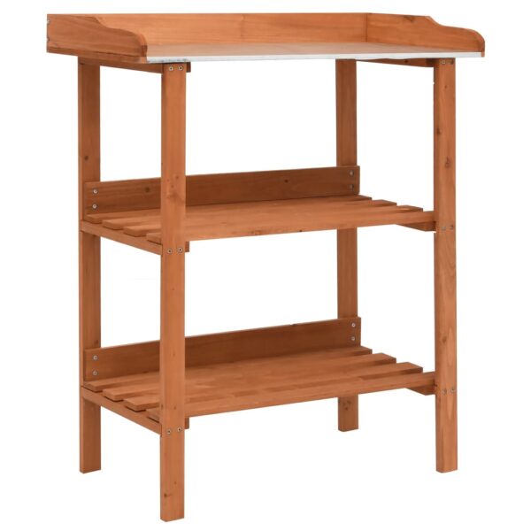 HomeDiscount-Plant Stand 76x37x89 cm Firwood