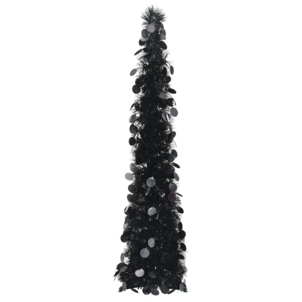 HomeDiscount-Pop-up Artificial Christmas Tree Black 120 cm PET