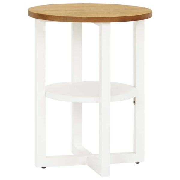 HomeDiscount-Lamp Table 40x50 cm Solid Oak Wood