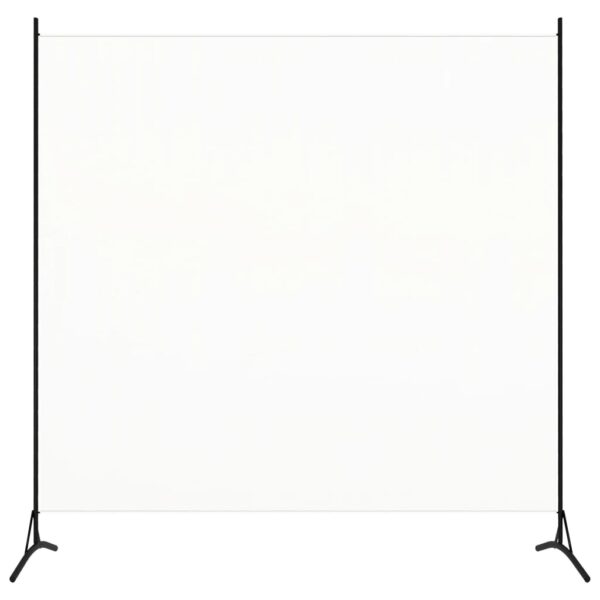 HomeDiscount-Room Divider White 175x180 cm Fabric