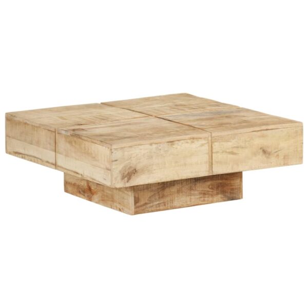 HomeDiscount-Coffee Table 80x80x28 cm Solid Mango Wood