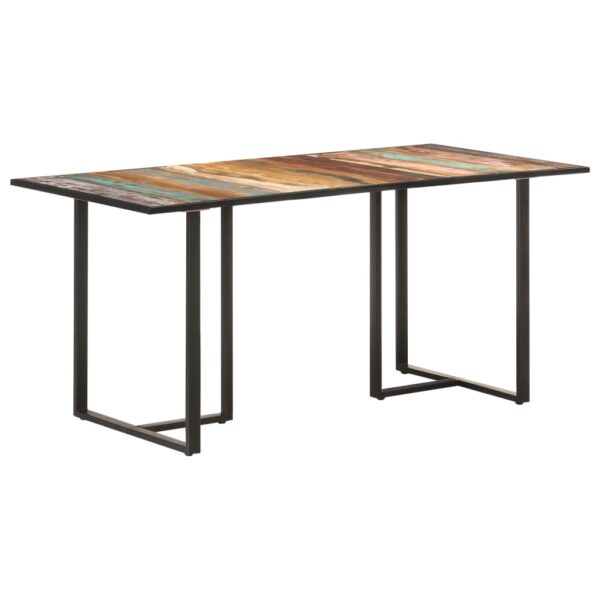 HomeDiscount-Dining Table 160 cm Solid Reclaimed Wood