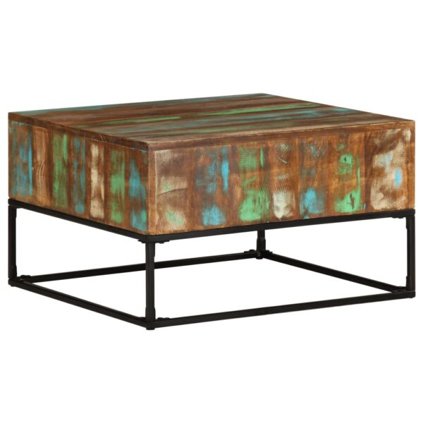 HomeDiscount-Coffee Table 68x68x41 cm Solid Reclaimed Wood