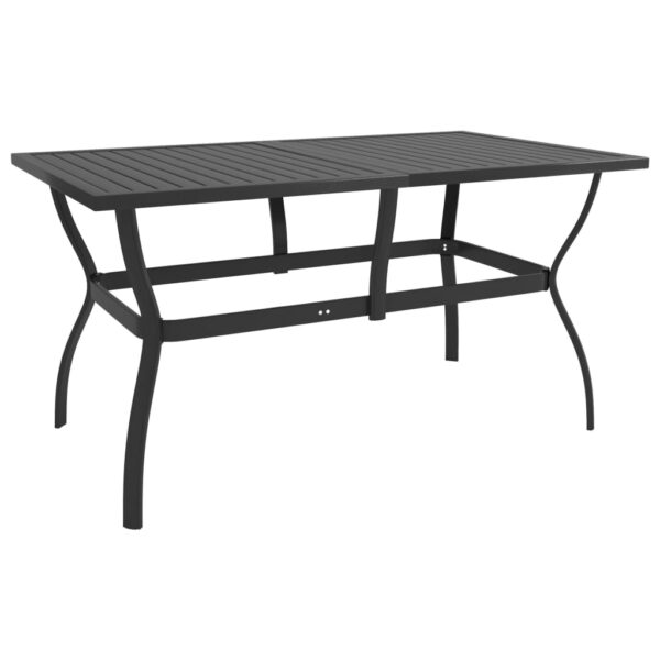 HomeDiscount-Garden Table Anthracite 140x80x72 cm Steel