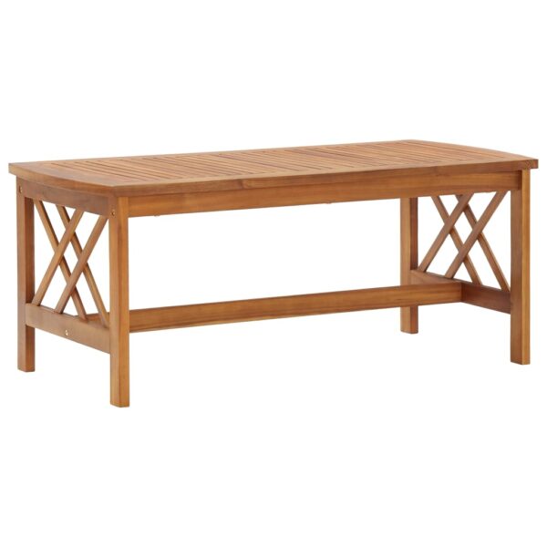 HomeDiscount-Coffee Table 102x50x43 cm Solid Acacia Wood