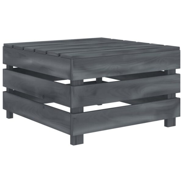 HomeDiscount-Garden Pallet Table Grey Wood