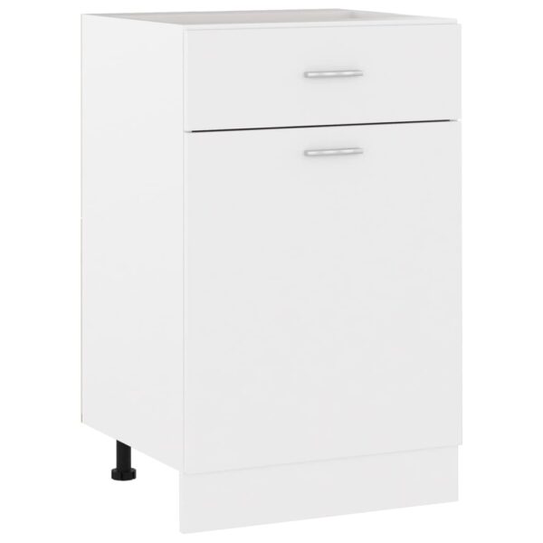 HomeDiscount-Drawer Bottom Cabinet White 50x46x81.5 cm Engineered Wood