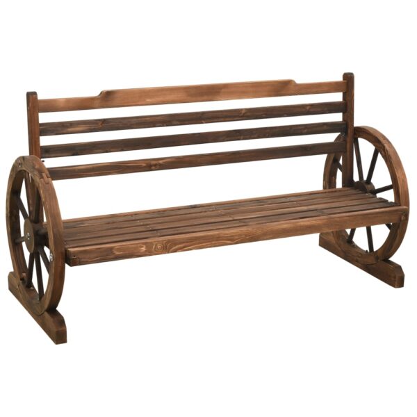 HomeDiscount-Garden Bench 142 cm Solid Firwood