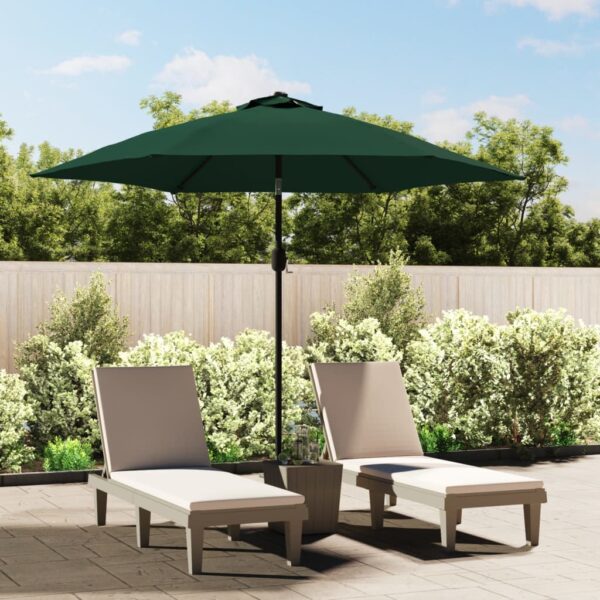 HomeDiscount-Replacement Fabric for Outdoor Parasol Green 300 cm