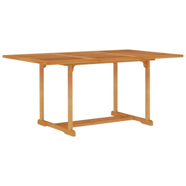 HomeDiscount-Garden Table 150x90x75 cm Solid Teak Wood