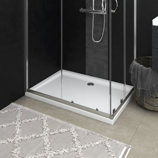 HomeDiscount-Rectangular ABS Shower Base Tray White 70x100 cm