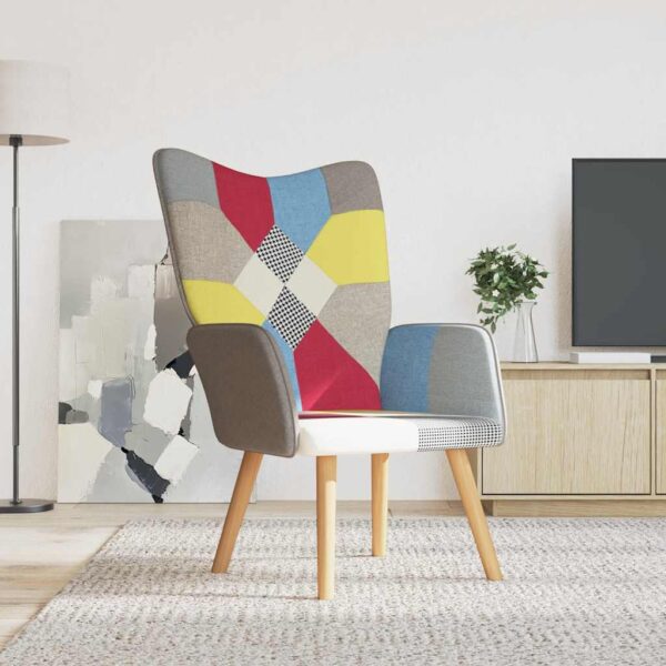 HomeDiscount-Relaxing Chair Patchwork Fabric