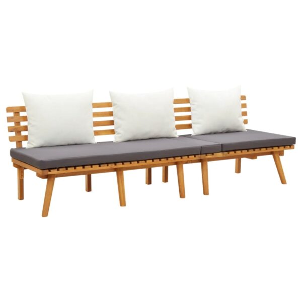 HomeDiscount-Garden Day Bed 200x65 cm Solid Wood Acacia