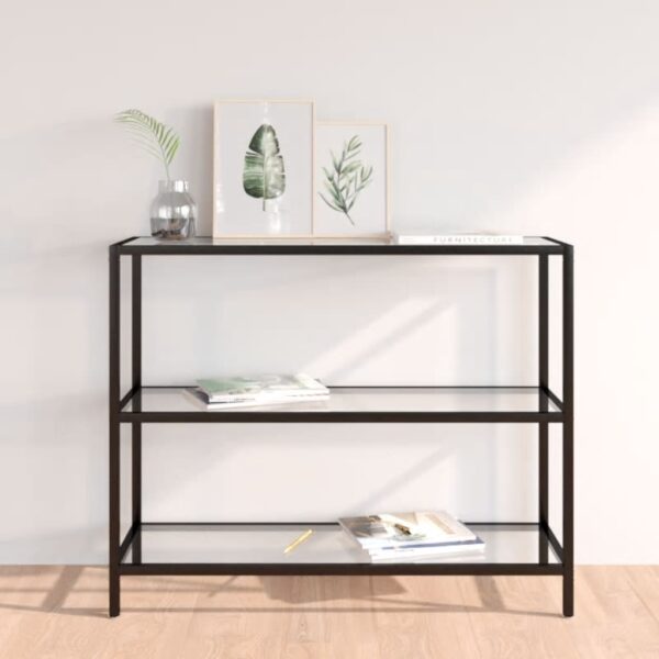 HomeDiscount-Shelf Transparent 100x36x90 cm Tempered Glass