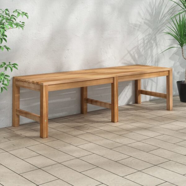 HomeDiscount-Garden Bench 150 cm Solid Teak Wood