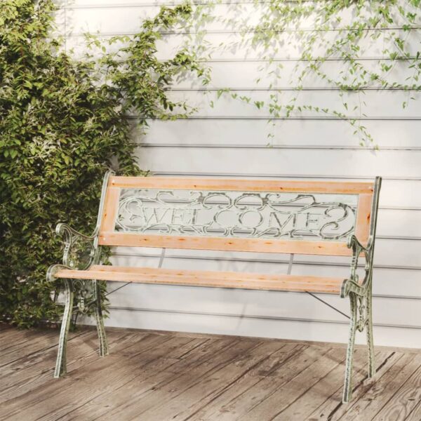 HomeDiscount-Garden Bench 122 cm Solid Wood Fir