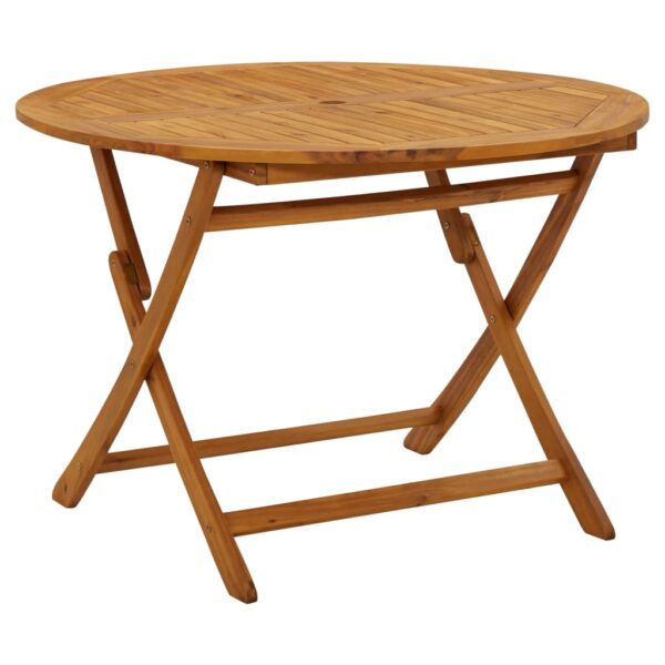 HomeDiscount-Folding Garden Table 110 cm Solid Acacia Wood