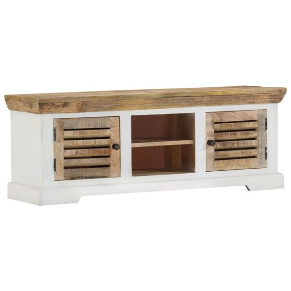 HomeDiscount-TV Cabinet 110x30x40 cm Solid Wood Mango