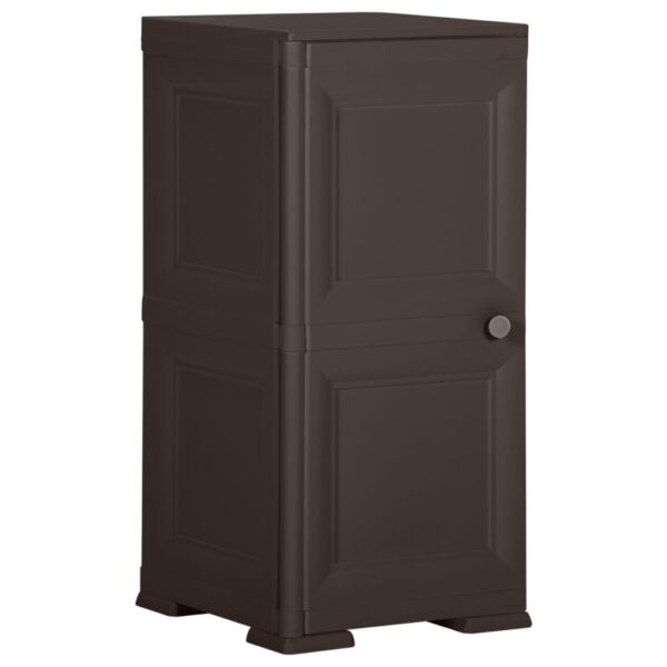 HomeDiscount-Plastic Cabinet 40x43x85.5 cm Wood Design Brown