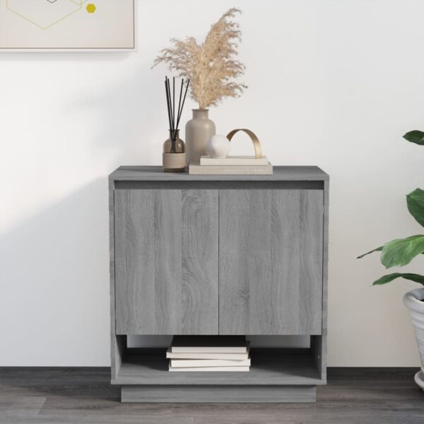 HomeDiscount-Sideboard Grey Sonoma 70x41x75 cm Engineered Wood