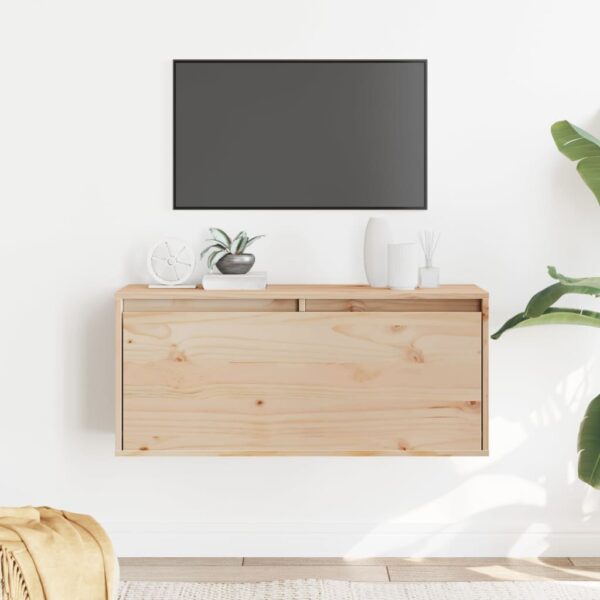 HomeDiscount-Wall Cabinet 80x30x35 cm Solid Wood Pine