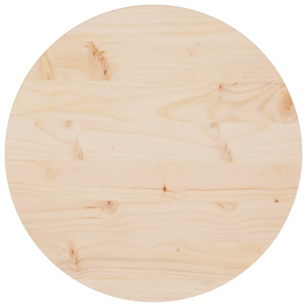 HomeDiscount-Table Top Ø50x2.5 cm Solid Wood Pine