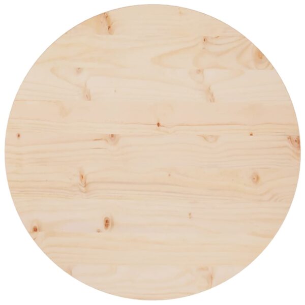 HomeDiscount-Table Top Ø60x2.5 cm Solid Wood Pine