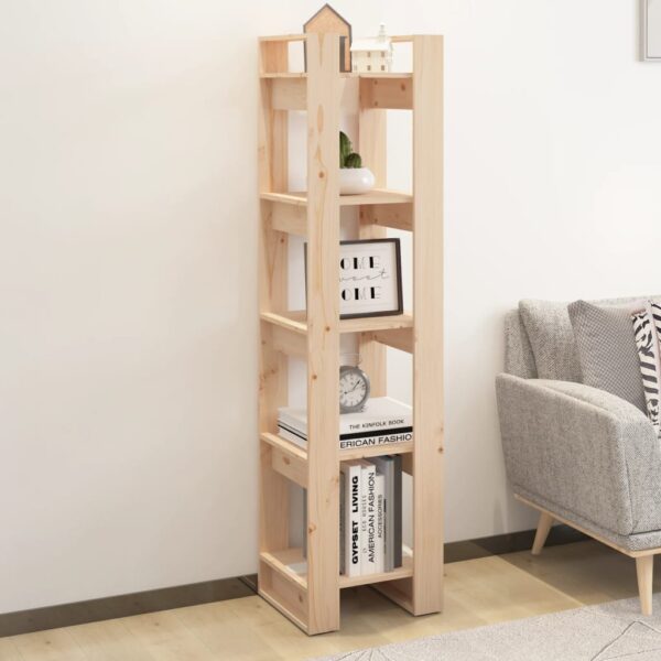 HomeDiscount-Book Cabinet/Room Divider 41x35x160 cm Solid Wood Pine