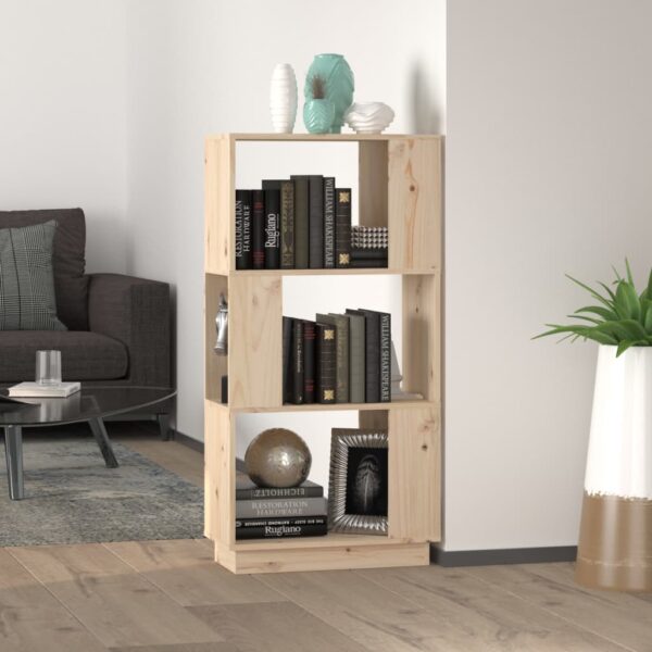 HomeDiscount-Book Cabinet/Room Divider 51x25x101 cm Solid Wood Pine