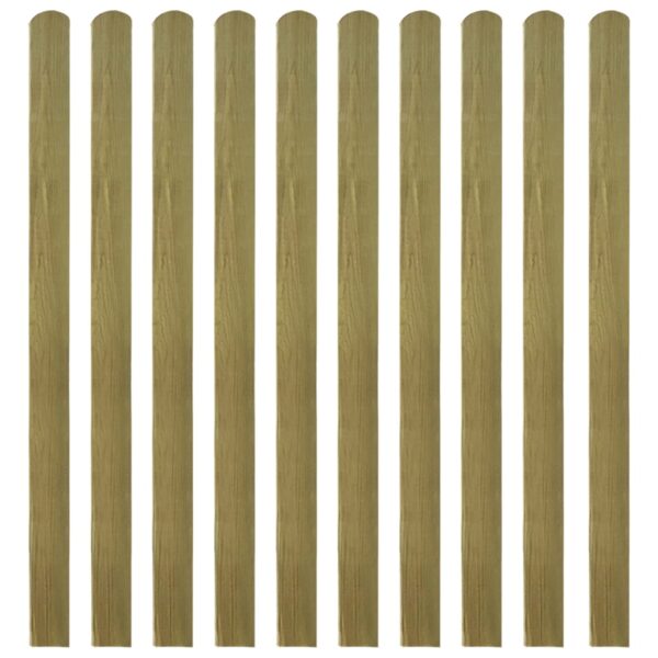 HomeDiscount-30 pcs Impregnated Fence Slats Wood 140 cm