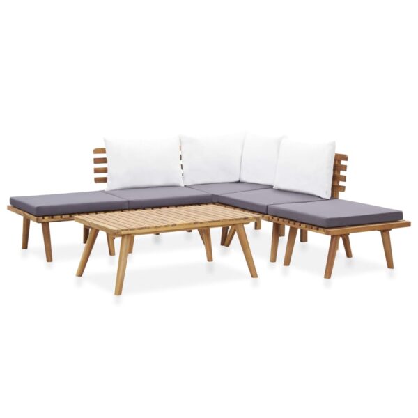 HomeDiscount-6 Piece Garden Lounge Set Solid Wood Acacia