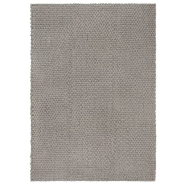 HomeDiscount-Rug Rectangular Grey 160x230 cm Cotton