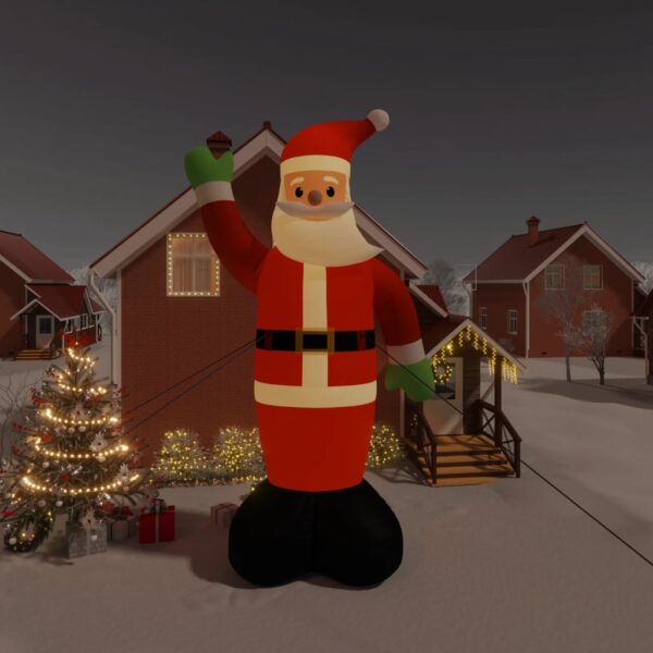 HomeDiscount-Christmas Inflatable Santa Claus with LEDs 820 cm