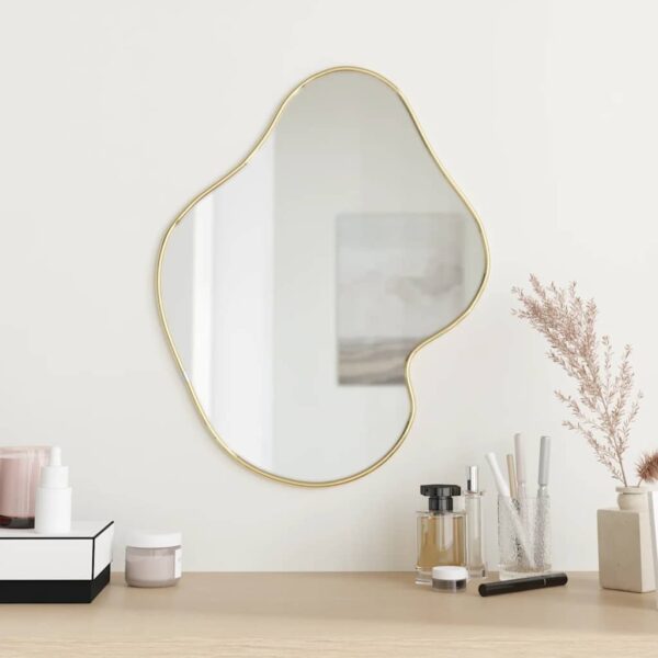 HomeDiscount-Wall Mirror Gold 50x40 cm