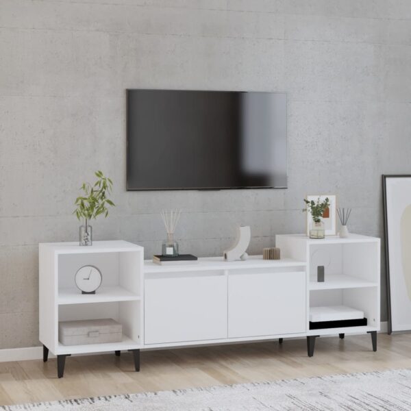 HomeDiscount-TV Cabinet White 160x35x55 cm Engineered Wood