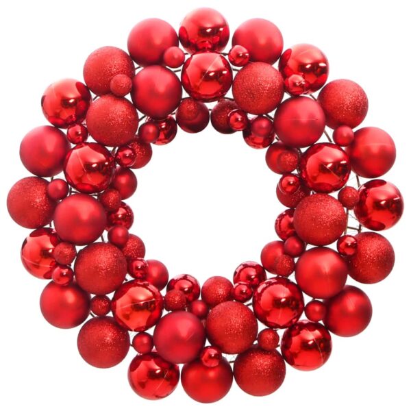 HomeDiscount-Christmas Wreath Red 45 cm Polystyrene