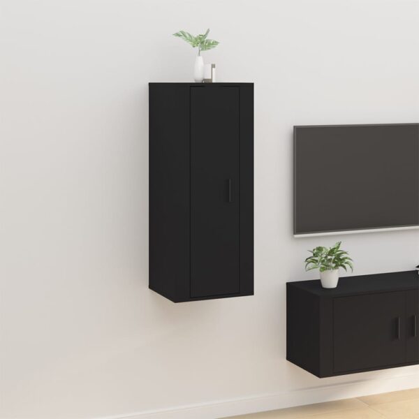 HomeDiscount-Wall Mounted TV Cabinet Black 40x34.5x100 cm