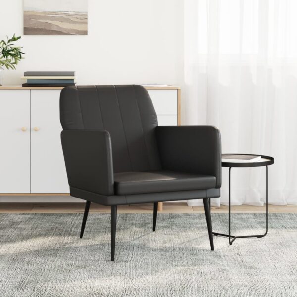 HomeDiscount-Armchair Black 61x78x80 cm Faux Leather