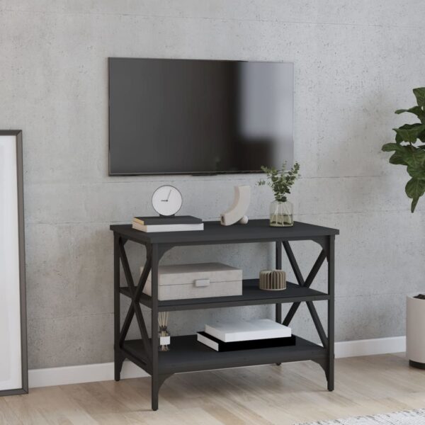 HomeDiscount-TV Cabinet Black 60x40x50 cm Engineered Wood